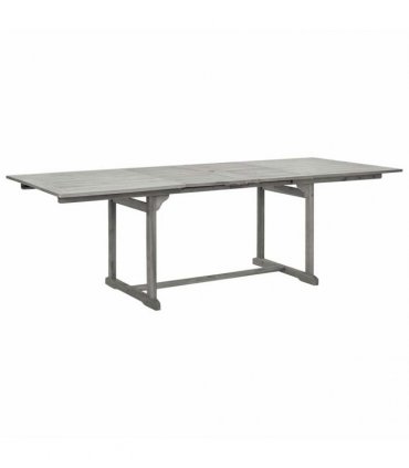 vidaXL Garden Dining Table (160-240)x100x75 cm Solid Acacia Wood