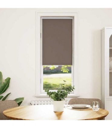 vidaXL Roller Blind Blackout Coffee 50x150 cm Fabric Width 45.7 cm Polyester
