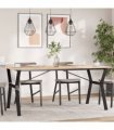 vidaXL Dining Table Legs Y-Frame 160x80x73 cm Steel