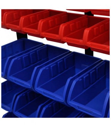 Blue & Red Garage Tool Organiser