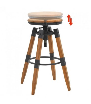 vidaXL Bar Stools 2 pcs Solid Fir Wood