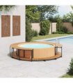 vidaXL Spa Surround 273x53 cm Solid Acacia Wood
