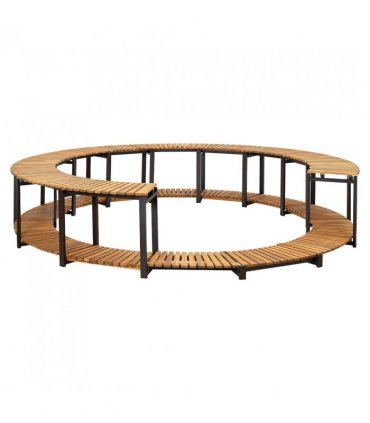 vidaXL Spa Surround 273x53 cm Solid Acacia Wood