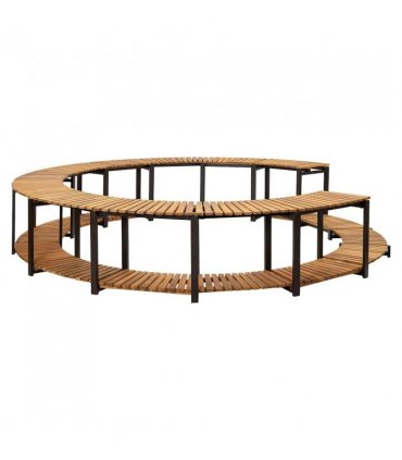vidaXL Spa Surround 273x53 cm Solid Acacia Wood