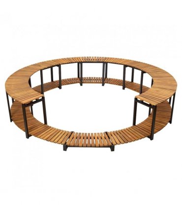 vidaXL Spa Surround 273x53 cm Solid Acacia Wood
