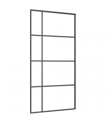 vidaXL Sliding Door with Hardware Set 102,5x205 cm ESG Glass&Aluminium