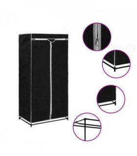 vidaXL Wardrobe Black 75x50x160 cm