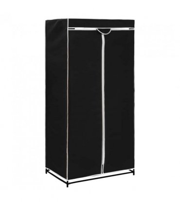 vidaXL Wardrobe Black 75x50x160 cm