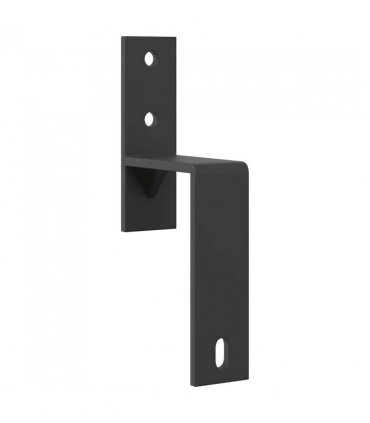 vidaXL Barn Door Bypass Brackets 5 pcs for Flat Rails Carbon Steel