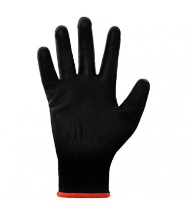 vidaXL Work Gloves 12 pcs Black 7 / S Polyester