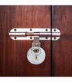 vidaXL Discus Locks with Keys 6 pcs Silver 7 x 2.4 x 7 cm