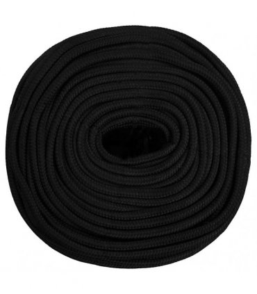 vidaXL Work Rope Black 8 mm 100 m Polyester