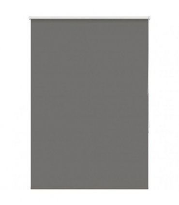 vidaXL Roller Blind Blackout Grey 110x130 cm Fabric Width 105.7 cm Polyester