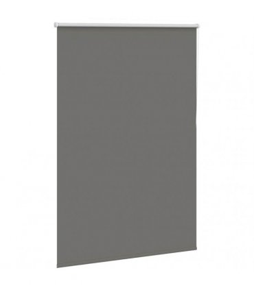 vidaXL Roller Blind Blackout Grey 110x130 cm Fabric Width 105.7 cm Polyester
