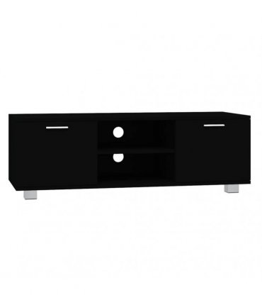 vidaXL TV Cabinet Black 120x40.5x35 cm Engineered Wood