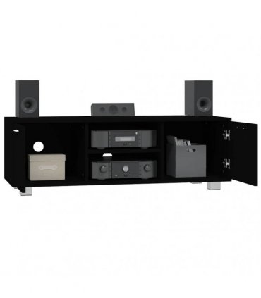 vidaXL TV Cabinet Black 120x40.5x35 cm Engineered Wood