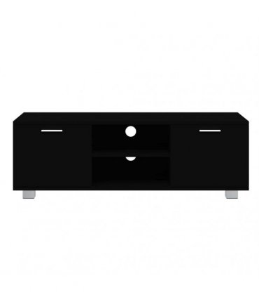 vidaXL TV Cabinet Black 120x40.5x35 cm Engineered Wood
