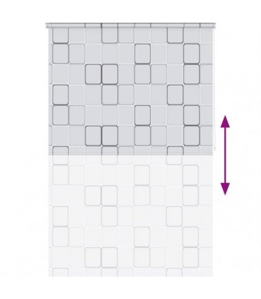 vidaXL Shower Roller Blind 140x240 cm Square