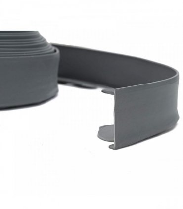 vidaXL Lawn Edgings Grey 4000 x 4 x 5 cm Plastic