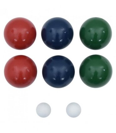 vidaXL 8 Piece Bocce Ball Set with Carrying Bag Solid Pine Wood