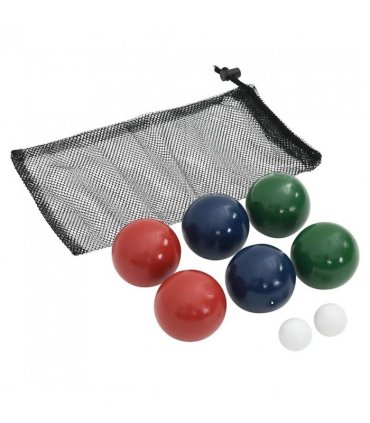 vidaXL 8 Piece Bocce Ball Set with Carrying Bag Solid Pine Wood