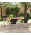 vidaXL Garden Dining Set 5 pcs Brown Solid Acacia Wood