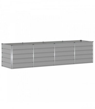 vidaXL Planter Light Grey 320 x 80 x 75 cm Steel