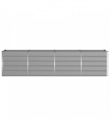 vidaXL Planter Light Grey 320 x 80 x 75 cm Steel