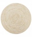 vidaXL Handmade Rug Jute White and Natural 90 cm