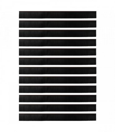 vidaXL Self-adhesive Door Brush Seals 12 pcs Brown 100 cm