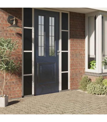 vidaXL Window Film Static Frosted Black 45x500 cm PVC