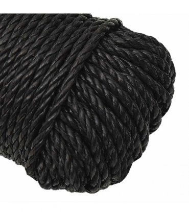 vidaXL Work Rope Black 8 mm 500 m Polypropylene
