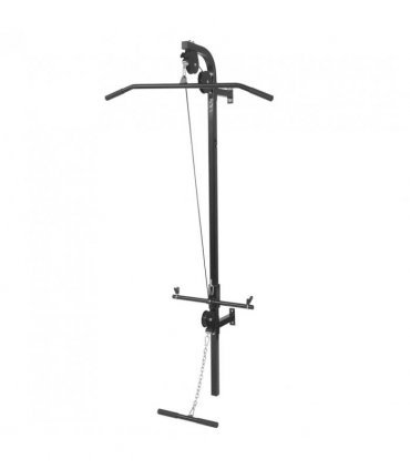 vidaXL Wall-mounted Power Tower with Barbell and Dumbbell Set 30.5 kg