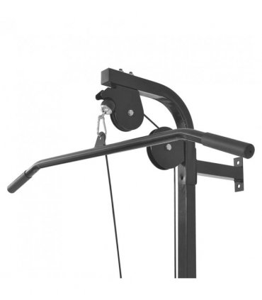 vidaXL Wall-mounted Power Tower with Barbell and Dumbbell Set 30.5 kg