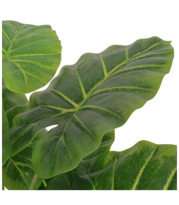 vidaXL Artificial Taro Plant with Pot 85 cm Green
