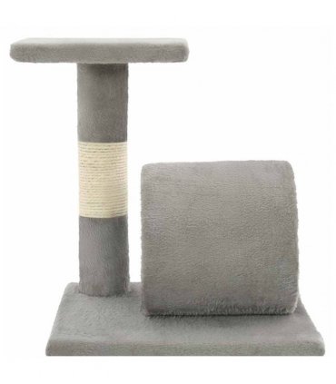 vidaXL Cat Tree with Sisal Scratching Posts 65 cm Grey