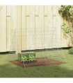 vidaXL Rabbit Cage Silver 110 x 100 x 85 cm Galvanised Steel