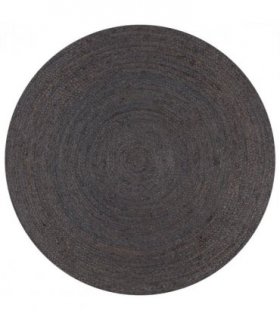 vidaXL Handmade Rug Jute Round 120 cm Dark Grey