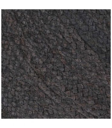 vidaXL Handmade Rug Jute Round 120 cm Dark Grey