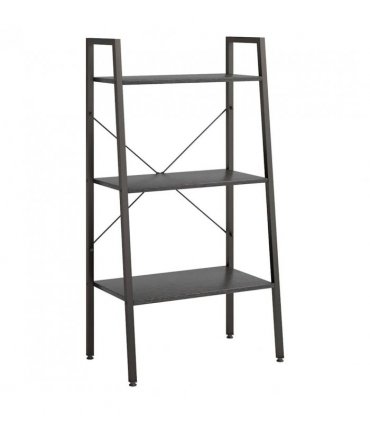vidaXL 3-Tier Standing Shelf Black 56x35x108 cm