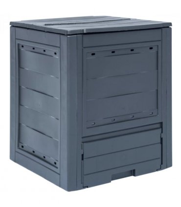 vidaXL Garden Composter Grey 60x60x73 cm 260 L