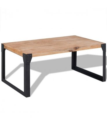 vidaXL Coffee Table Solid Acacia Wood 100x60x45 cm