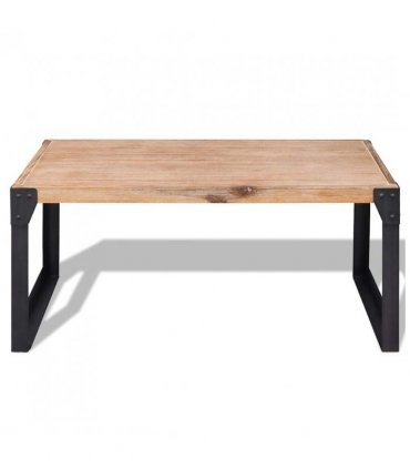vidaXL Coffee Table Solid Acacia Wood 100x60x45 cm