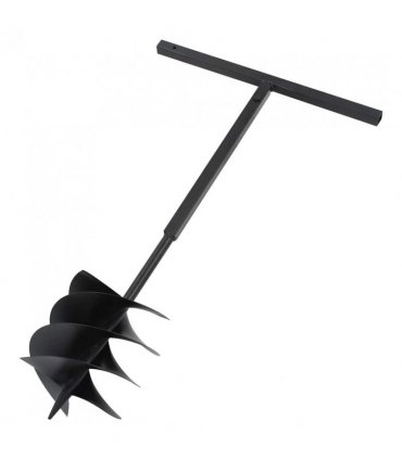 vidaXL Ground Drill with Handle 250 mm with Extension Tube 12 m Steel