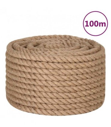 vidaXL Rope 100% Jute 20 mm 100 m