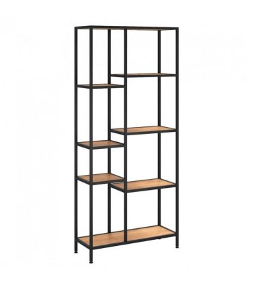 vidaXL Book Shelf 80x30x180 cm Steel and Engineered Wood