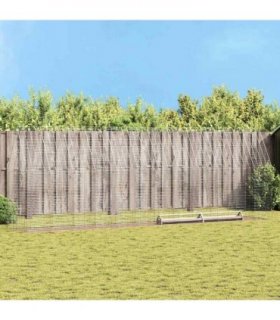 vidaXL Chicken Cage 2 pcs Silver 600 x 100 x 210 cm Galvanised Steel