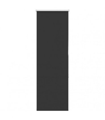 vidaXL Roller Blind Blackout Black 50x130 cm Fabric Width 45.7 cm Polyester