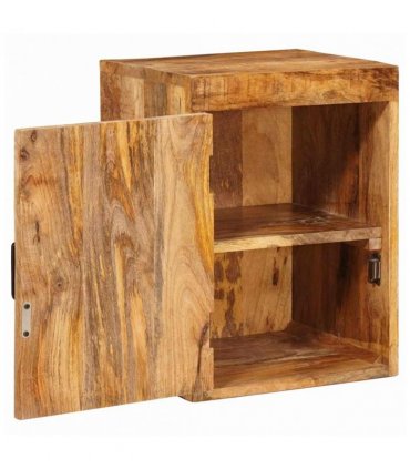 vidaXL Bedside Table 2 pcs Brown 35 x 33 x 48 cm Solid Mango Wood