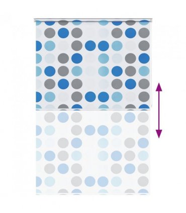 vidaXL Shower Roller Blind 140x240 cm Circle